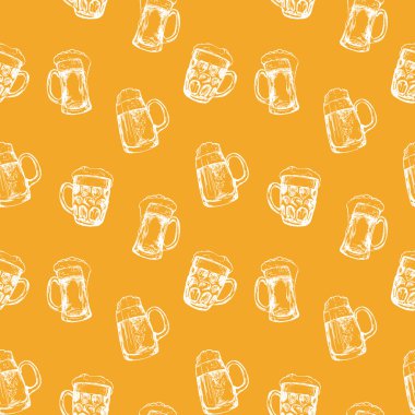 Farklı bardak bira ile sorunsuz arka plan