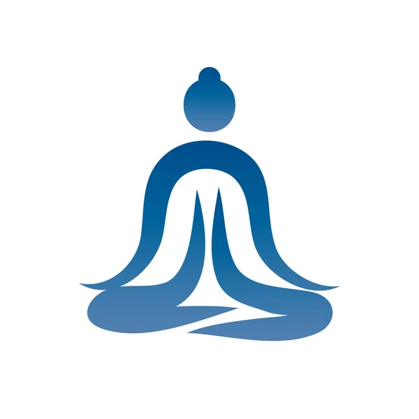 Yoga siluet Asana vektör