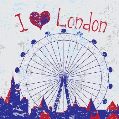 London city tekerleği ile el çekilmiş