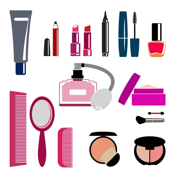 Schoonheid en make-up symbolen - vector — Stockvector