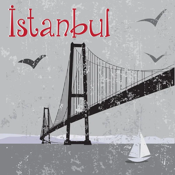 Istanbul bosporus brücke — Stockvektor