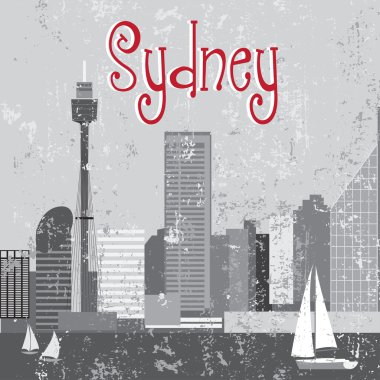 Gri Sydney sityscape