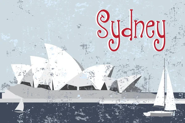 Sydney ópera casa — Vetor de Stock