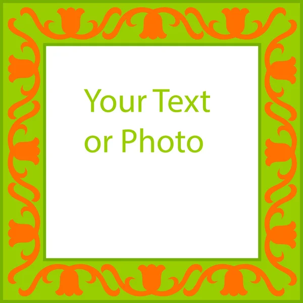 Moldura vetorial para o seu texto ou foto — Vetor de Stock