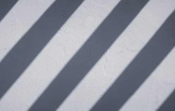 Shadow Wall Slanted Shadow Stripes White Wall — Stock Photo, Image