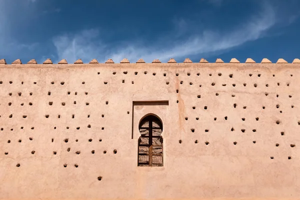 Tinmel Marocco Febbraio 2020 Veduta Basso Angolo Archi Architettonici Colonne — Foto Stock