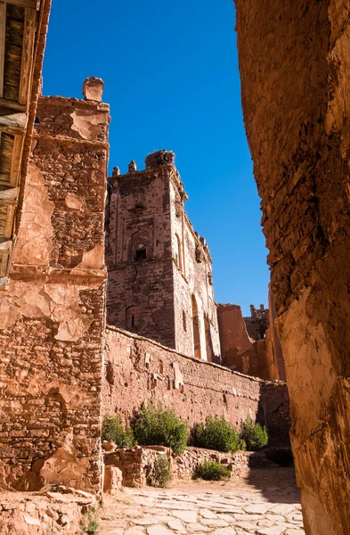 Telouet Marokko März 2020 Architekturdetails Der Historischen Kasbah Ruine Telouet — Stockfoto