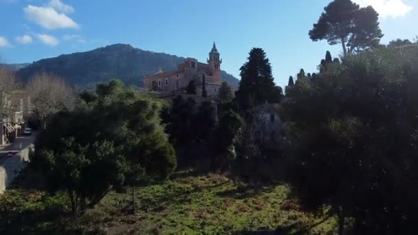 Κηφήνας Άποψη Του Μεσαιωνικού Χωριού — Αρχείο Βίντεο