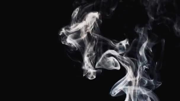 Fondo Abstracto Con Manchas Humo Incienso Blanco — Vídeo de stock