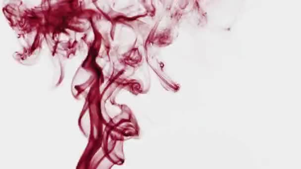 Fond Abstrait Avec Des Taches Fumée Encens Rouge — Video