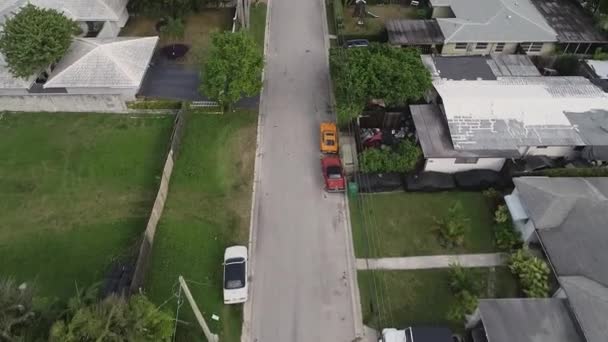 Vue Aérienne Drone Sur Des Maisons Campagne Modernes Dans Une — Video