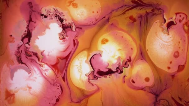 混合物中液体涂料的流动情况 — 图库视频影像