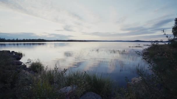 Beautiful Tranquil Lake Twilight — Vídeos de Stock