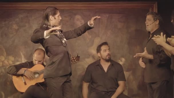 Flamenco Představení Jevišti — Stock video