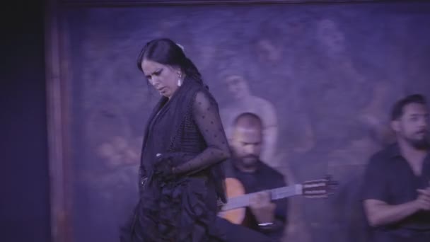 Spettacolo Flamenco Sul Palco — Video Stock