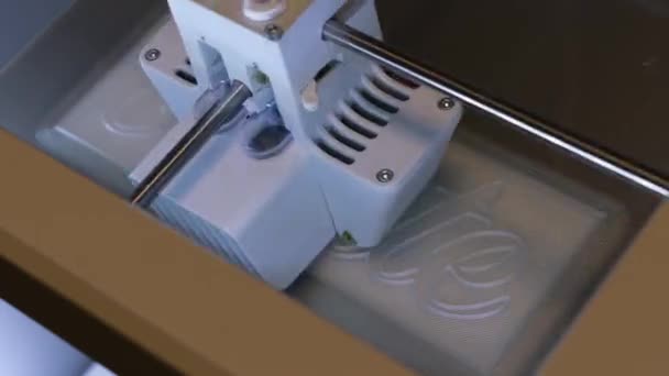 Printer Het Werk Maken Van Vorm — Stockvideo