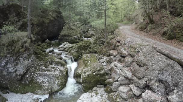 Kamenitá Řeka Rakousku — Stock video
