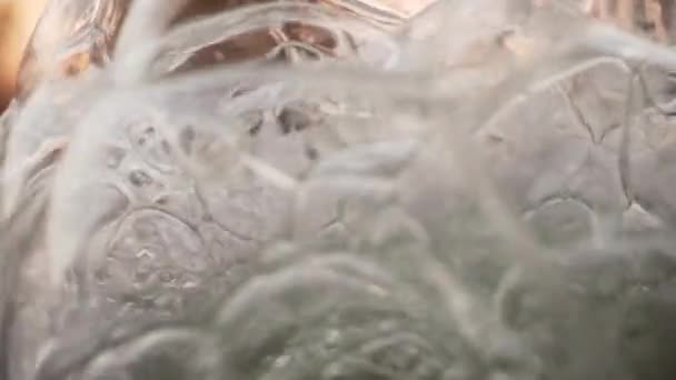 Close Glimmering Soap Bubbles — Stockvideo