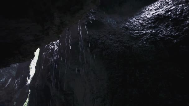 Wasserfall Enger Schlucht — Stockvideo