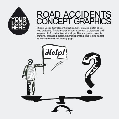 Trafik kazası. Araba kaza olayı.