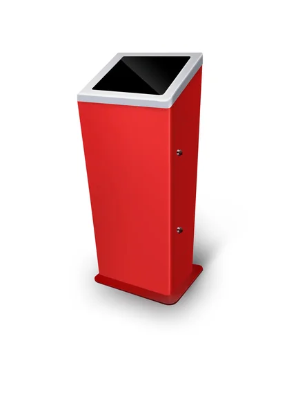 Interactive Information Kiosk Terminal Stand — Stock Photo, Image