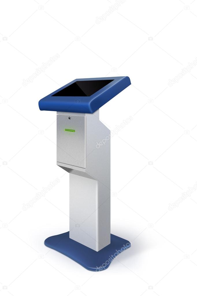 Interactive Information Kiosk Terminal Stand