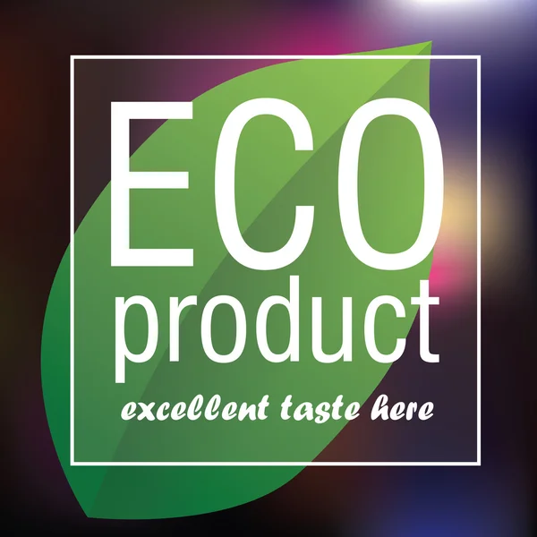 エコ製品ポスター抽象的なベクトルの背景 — ストックベクタ