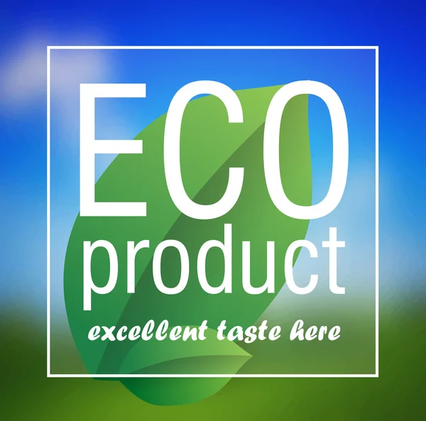 エコ製品ポスター抽象的なベクトルの背景 — ストックベクタ