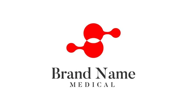 Modelo Logotipo Líquido Médico —  Vetores de Stock