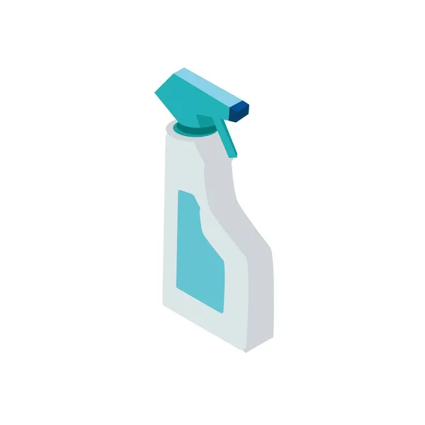 Medizinische Spray Sanitizer Isometrische Flache Icon Illustration Isoliert Weiß — Stockvektor