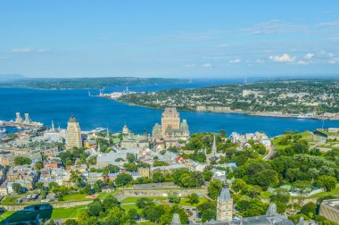 Frontenac castle in Quebec clipart