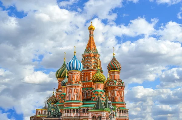 Catedral de São Basílio (Praça Vermelha em Moscou ) — Fotografia de Stock