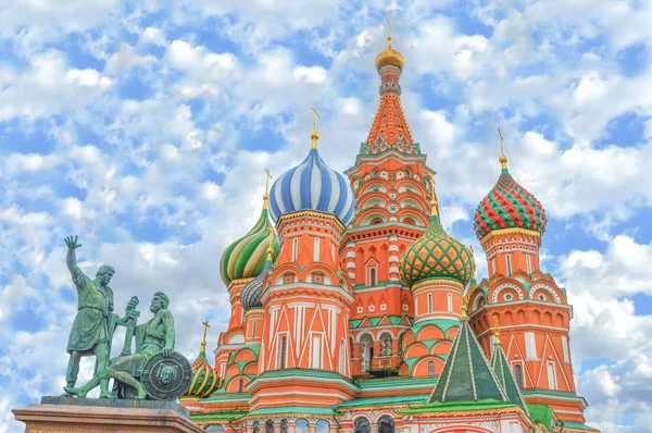 Catedral de São Basílio (Praça Vermelha em Moscou ) — Fotografia de Stock