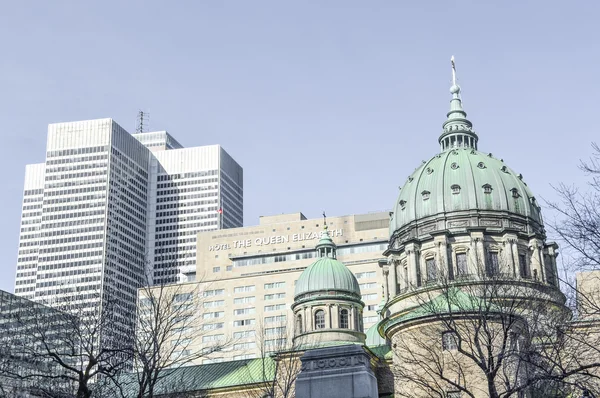 Montreal, Canadá - 27 de março de 2016: Mary Queen of the World Cathedral em Montreal, Quebec, Canadá . — Fotografia de Stock