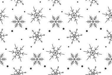 Beyaz arkaplandaki kar taneleri pürüzsüz desen