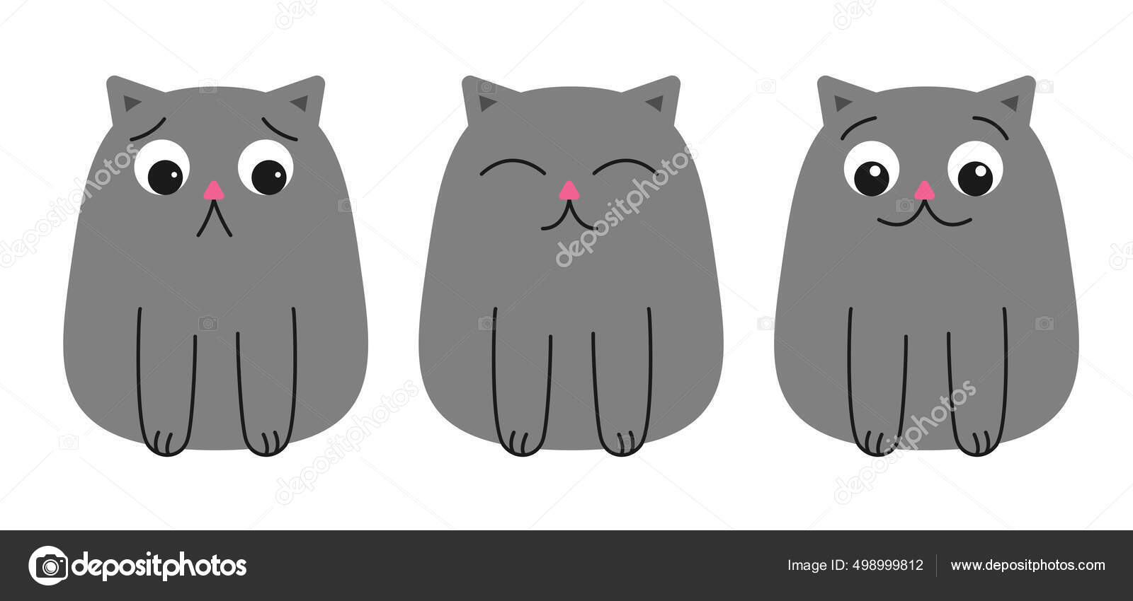 Pair of Cats Icon - Download in Glyph Style