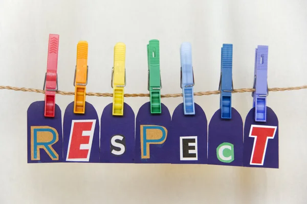 Respeito lgbt clothespin arco-íris — Fotografia de Stock