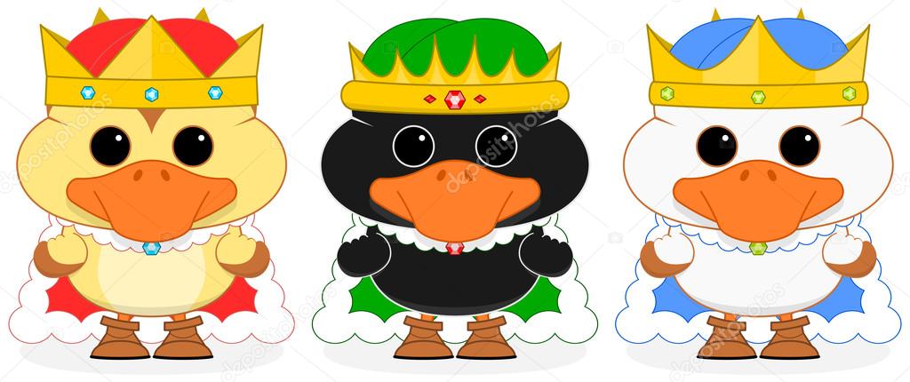 Three Wise Ducklings vector
