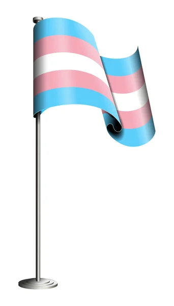 Vecteur drapeau fierté transgenre — Image vectorielle