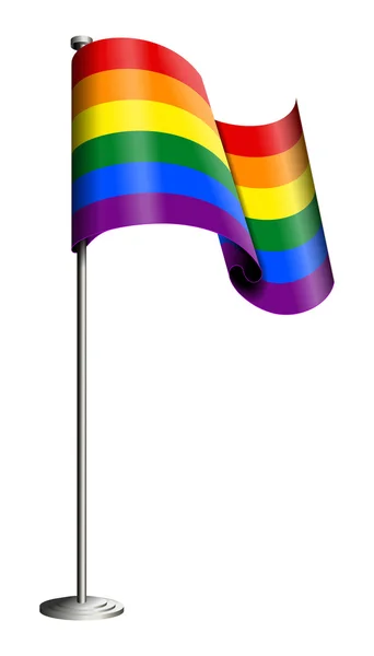 Gay pride drapeau vecteur — Image vectorielle