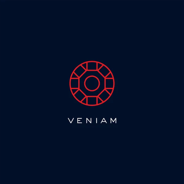 Vites, dişli logo tasarım vektör şablonu