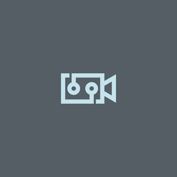 Video teknolojisi logo tasarım vektör şablonu