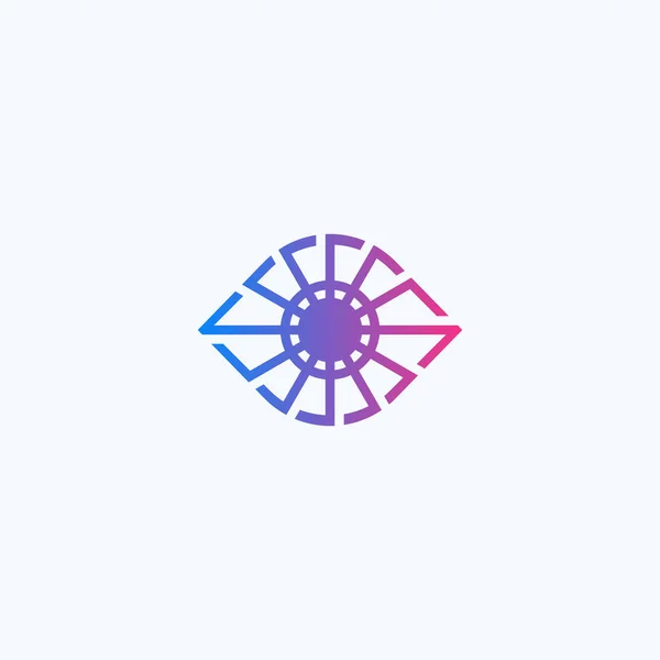 Creativo Ojo Logotipo Diseño Vector Plantilla — Vector de stock