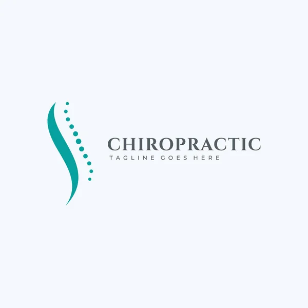 Chiropractic Logo Design Vector Template — Stock Vector