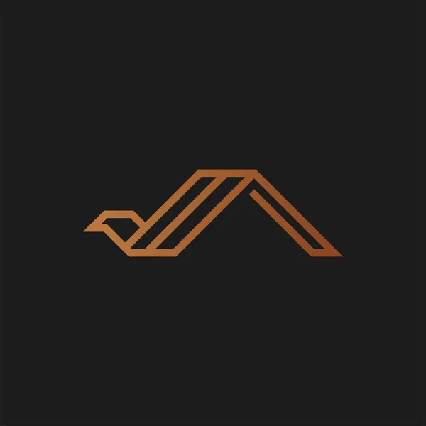 Haus Adler Logo Design Vektor Vorlage — Stockvektor