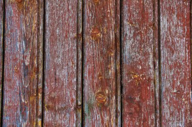 Eski tahtalar, dik. Eski boya dökülüyor. metin için arkaplan. Vintage doku