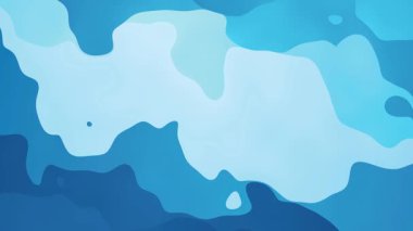 Sıvı Gradyan Mavi Şekiller Canlandırma Arkaplanı