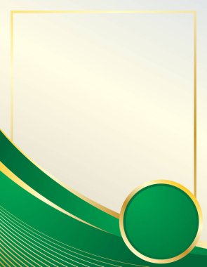 Sertifika tasarımı için lüks yeşil çerçeve arka planı