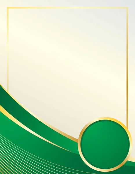 Sertifika tasarımı için lüks yeşil çerçeve arka planı