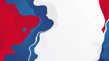 Kırmızı Mavi Akışkan Dalga Soyut Canlandırma Arkaplan Döngüsü